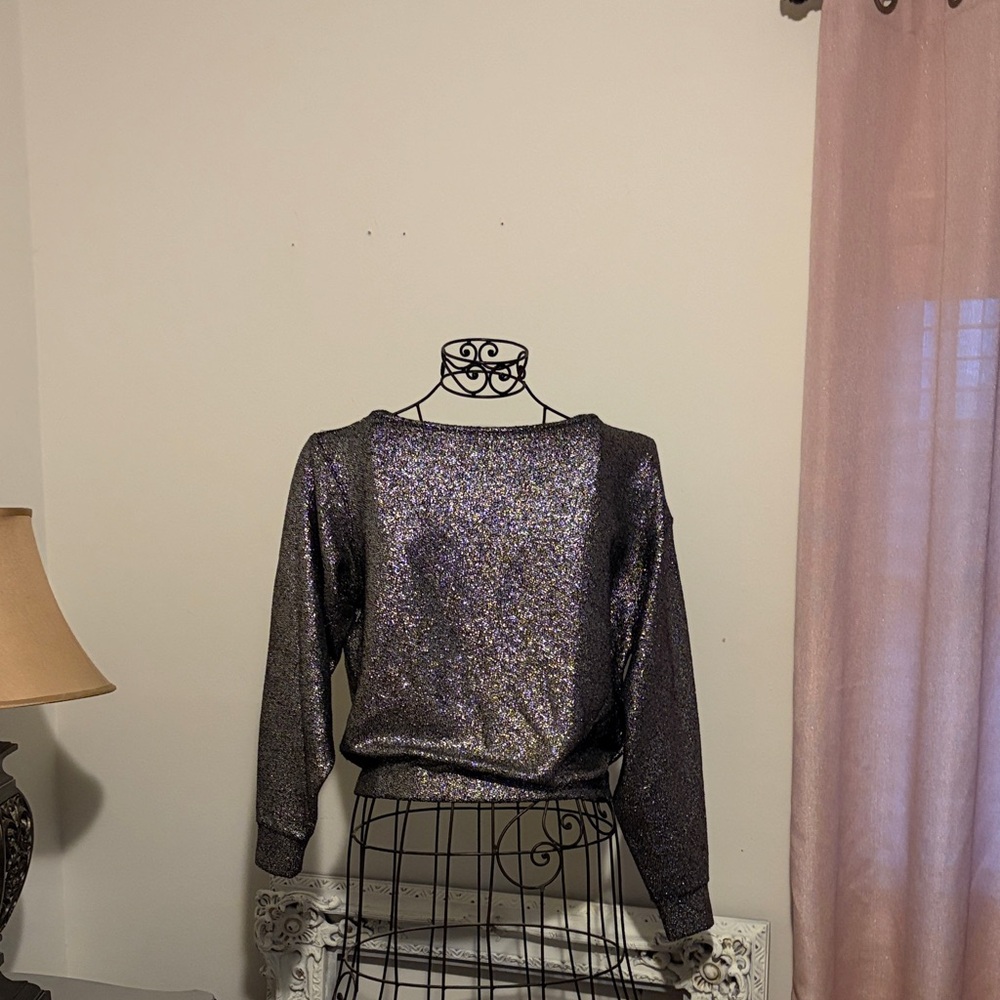 Express Glittery Black Sweatshirt